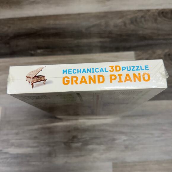 Wood Trick Grand Piano Music Box Mechanical Wooden 3D Puzzle DIY, Sealed - Picture 4 of 4